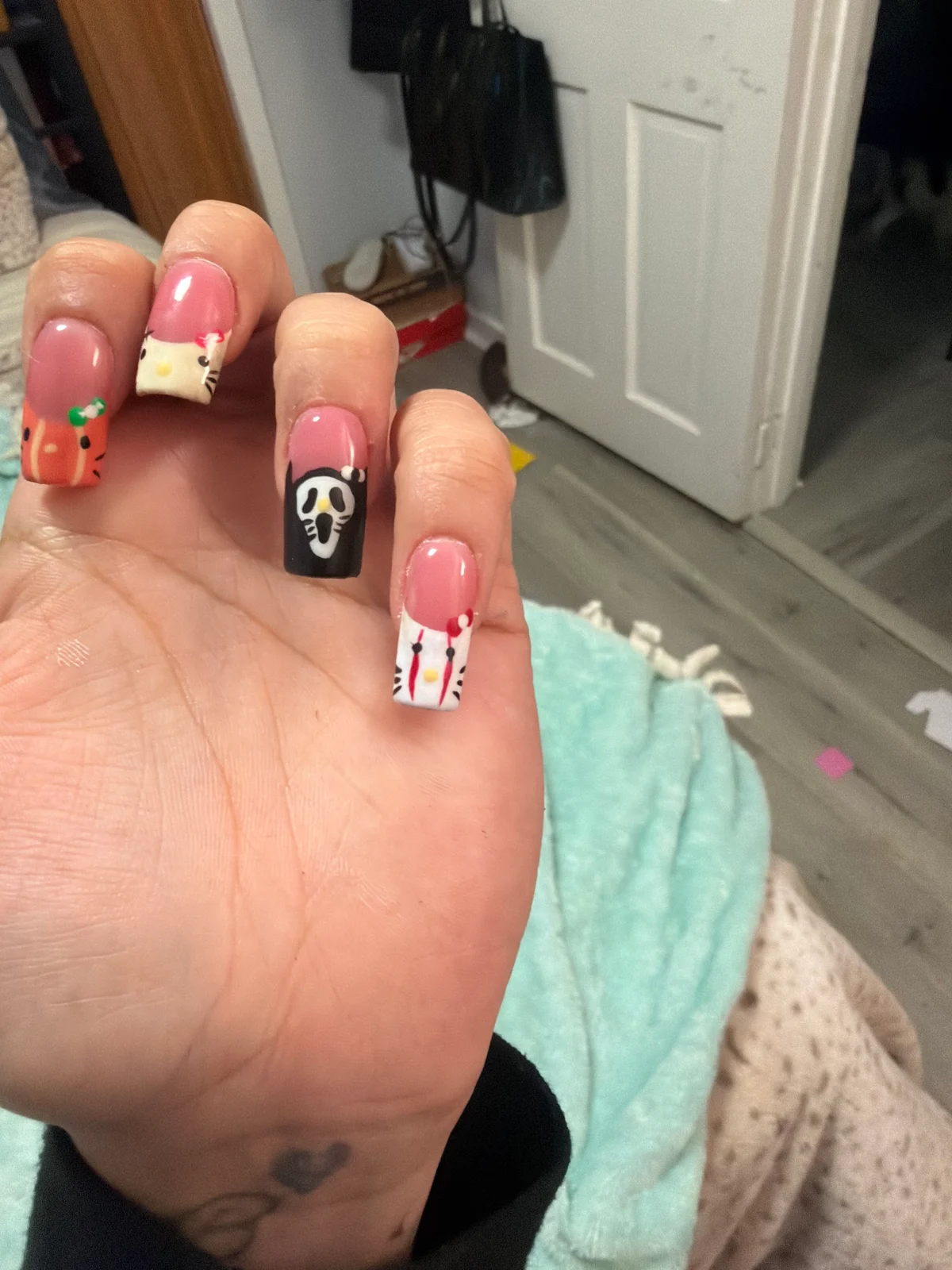 A set hand-painted by Brook